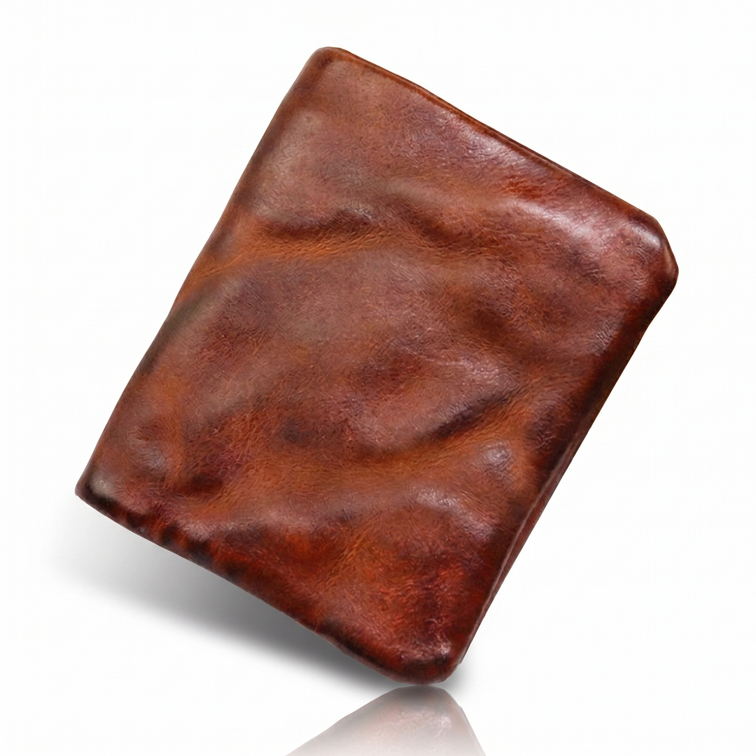 William Baylor Distressed Espresso Leather Bifold Wallet