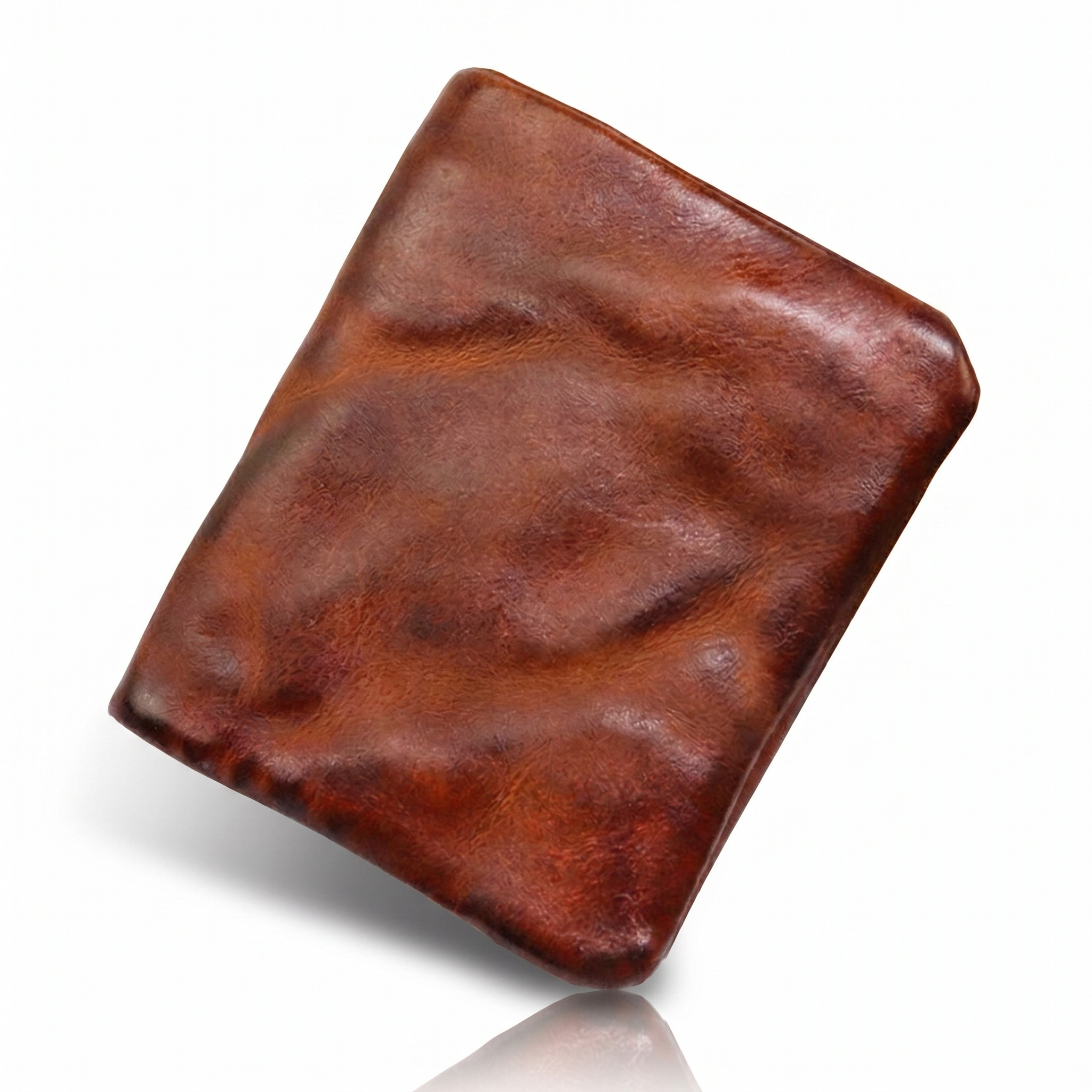 William Baylor Distressed Espresso Leather Bifold Wallet