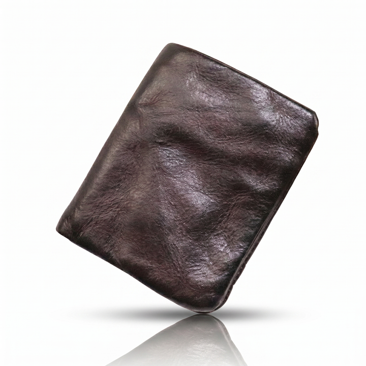 William Baylor Distressed Espresso Leather Bifold Wallet