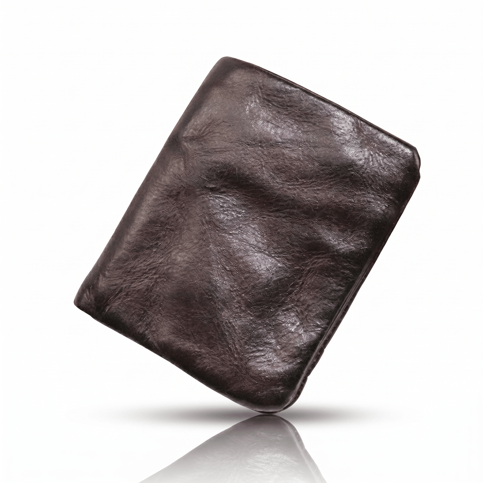 William Baylor Distressed Espresso Leather Bifold Wallet - williambaylor